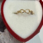 خاتم ذهب على شكل ∞ انفنتي